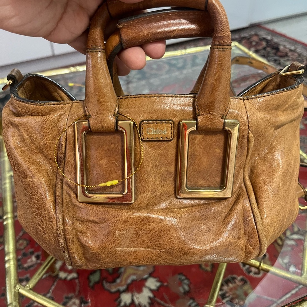 Chloe’ distress look Leather Handbag